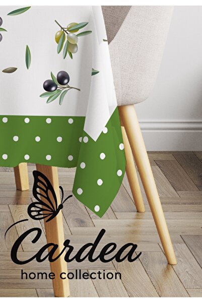Cardea Home Collection مفرش طاولة مطبوع رقميًا بتصميم زيتوني