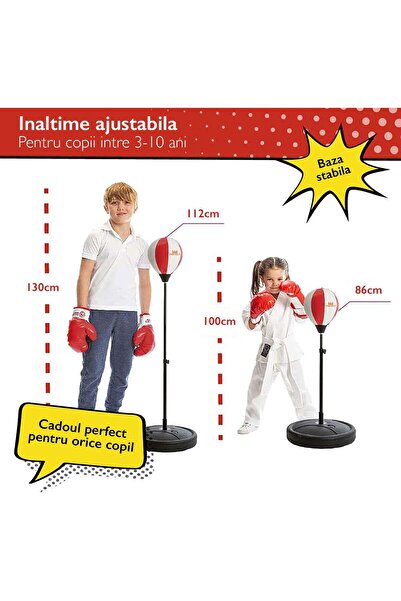 KidProtect παιδικός σάκος του μποξ, κόκκινος/λευκός