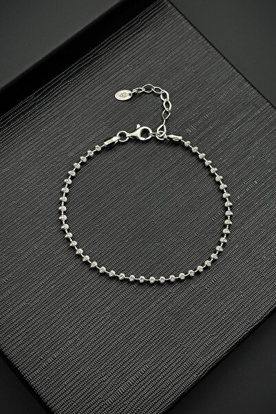 FRNCH 925 Ayar Gümüş İtalyan Model Gümüş Renk Erkek Bileklik FRJ12571-3571-A