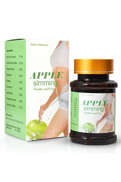 Apple Beauty Apple Slimming Healthy Weight Loss, 50 Capsules