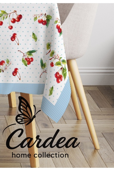 Cardea Home Collection Față de masă cu imprimare digitală de producție specială cu model de cireșe