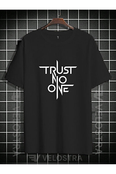 Velostra Unisex Nu înveți pe nimeni cu imprimeu supradimensionat tricou