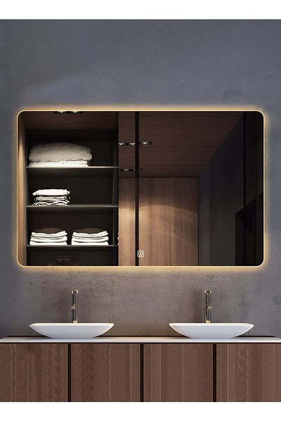 Taimi 100x75 Rectangular Mirror with Backlight and Smart Touch Button