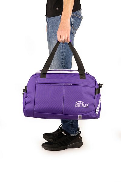 İMAKS Medium Size 45 cm Impertex Polyester Fabric Travel Sports Fitness Beach Bag Purple A500