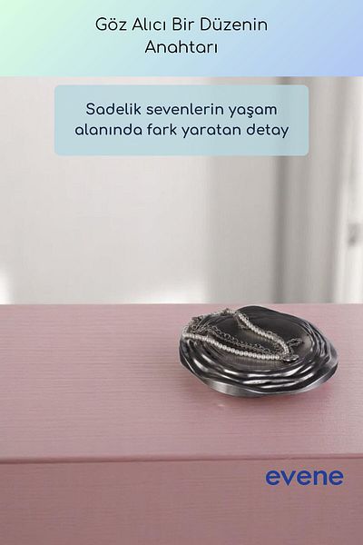 Evene Jewelry Organizer Makeup Organizer Cosmetic Organizer Διακοσμητικό πιάτο Ασημί Αντίκα Χρώμα Μοντέλο 26
