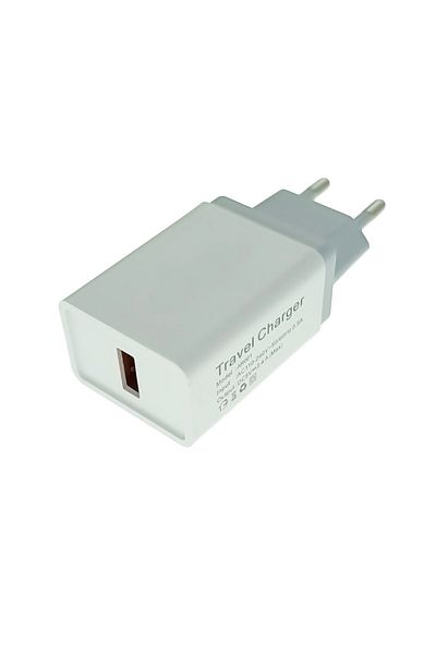 OEM Mains charger with one USB port, 5V, 2.4A, white