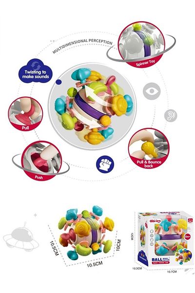 BYCEGU 90489 Teeter Baby Ball 6 in 1 Teeter Ball