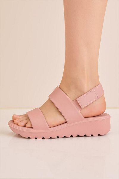 Peta White Double Strap Eva Beach Daily Summer Sandals Slippers
