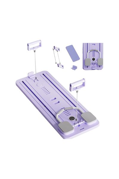 MACON Multifunctional Ab Board with Resistance Bands, Rebound Roller & Mat for Full Body Workout