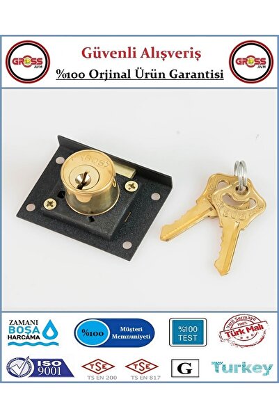 GrossAVM Drawer Lock Çekmece Kilidi 303 - Siyah