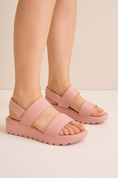 Peta White Double Strap Eva Beach Daily Summer Sandals Slippers