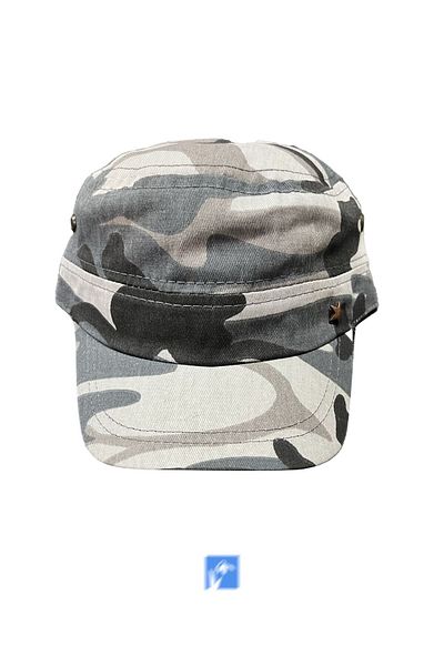 Kardelen Butik Denizli Iron Star Gray Camouflage Printed Castro Adult Unisex Hat