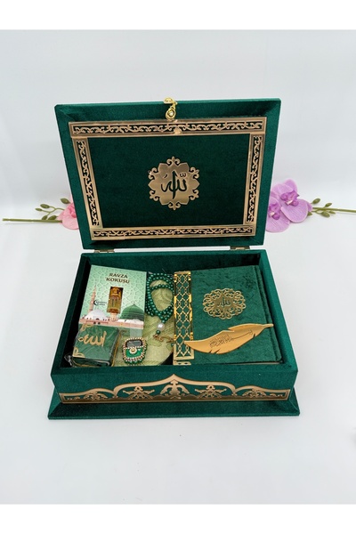 Uğurlu Hac Saray model sandık secade kuran seti