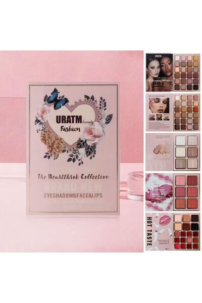 mazhar Kitap model makyaj seti paleti 5 Katlı Göz Farı / Allık / Highlighter ...