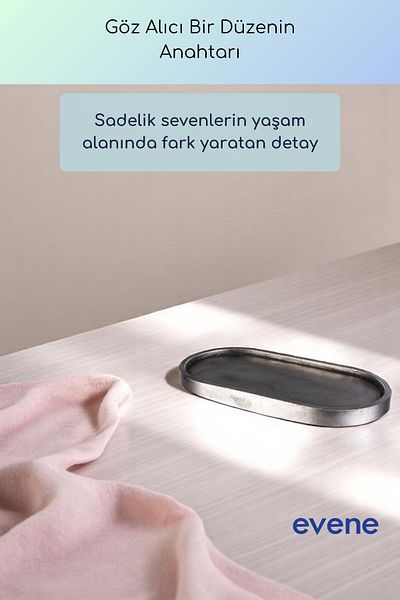 Evene Jewelry Organizer Makeup Organizer Cosmetic Organizer Διακοσμητικό πιάτο Ασημί Αντίκα Χρώμα Μοντέλο 32