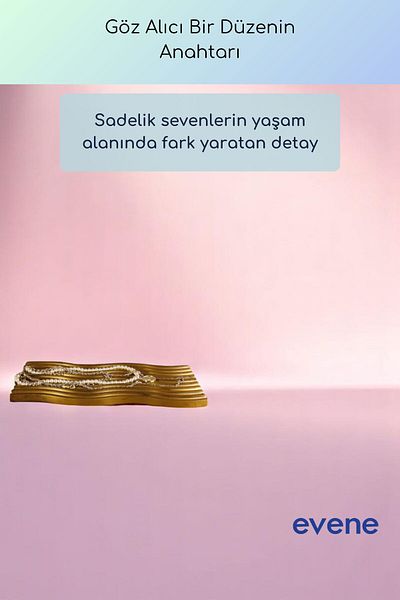 Evene Jewelry Organizer Makeup Organizer Cosmetic Organizer Διακοσμητικό πιάτο Χρυσό Αντίκα Χρώμα Μοντέλο 33