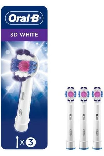 Oral-B 3D White Electric Toothbrush Replacement Brush Heads Refill, 3 Count