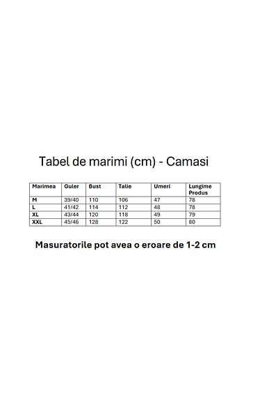 OEM Camasa cu maneca scurta si carouri pentru barbati
