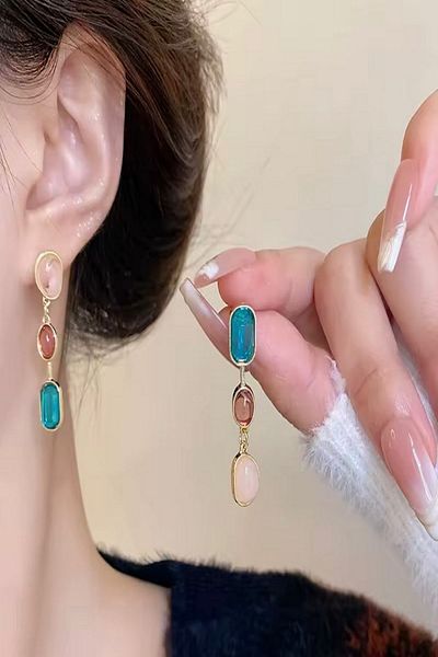 DEMOKAN Women's Earrings Imported Special Series Elements Earrings