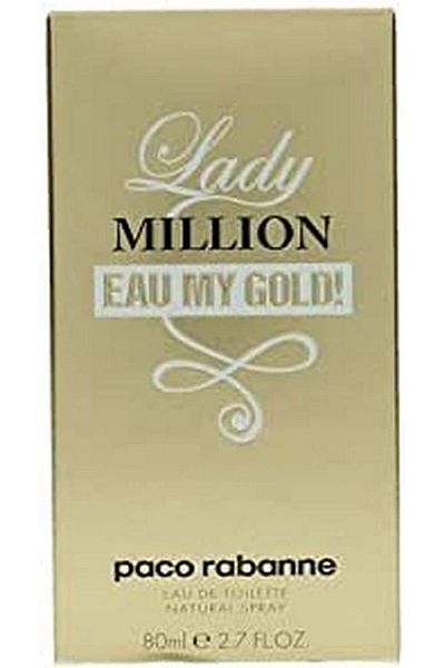 Paco Rabanne Lady Million Eau My Gold by Paco Rabanne for Women - Eau de Toilette, 80 ml