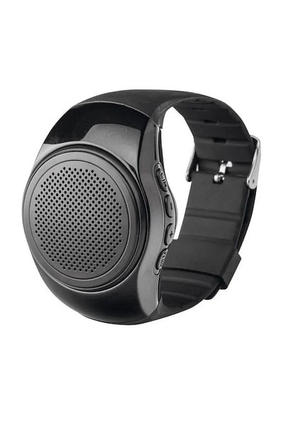 dalimag Bluetooth Speaker Watch with Adjustable Strap, USB Charging, Black, Dalimag