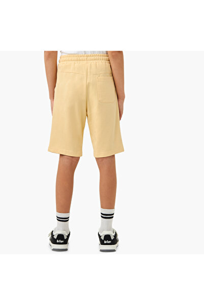 Juniors Solid Shorts with Drawstring Closure and Pockets