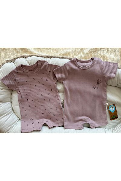Bubbles 100% Organic Cotton Eoke Tex Certified 2-Piece Summer Baby Romper