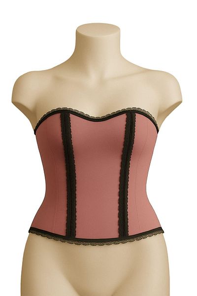 bazaar-turkey all you need Pink Mi Emay 9155 F Ruffled Sweaty Bustier