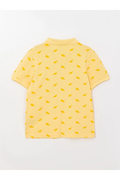 LC Waikiki Lcw Kids Sari Polo Neck Printed Short Sleeve Boy's T-Shirt