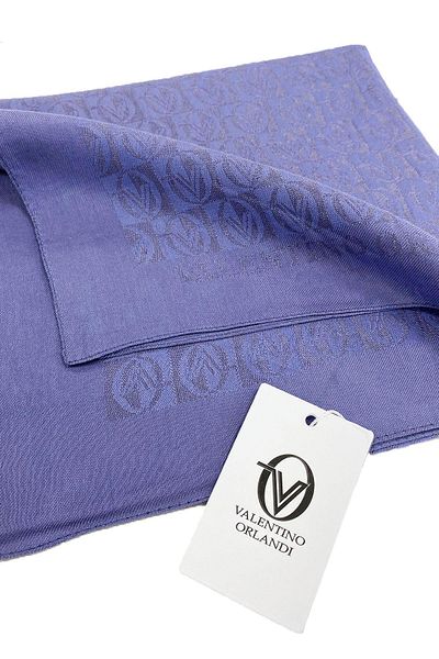 Valentino Orlandi Alia, Κασκόλ Jacquard Lyocell - Μοτίβο σκακιέρας - 13 - Indigo