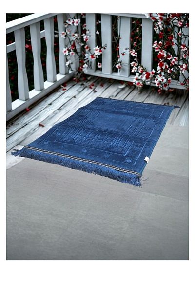 smart home Luxury Padded and Embroidered Prayer Rug, Insulated and Padded Indoor Prayer Rug 120*80*4cm