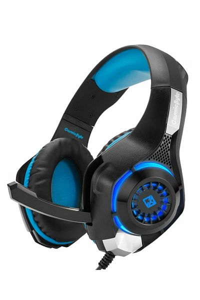 Cosmic Byte GS410 Wired Gaming Headset Compatible with PS5,PS4,Xbox One, PC, Mac, Computer, Laptop (Black/Blue)