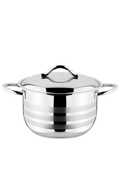OMS OMS 34Cm Stainless Steel Casserole - Made In Turkey