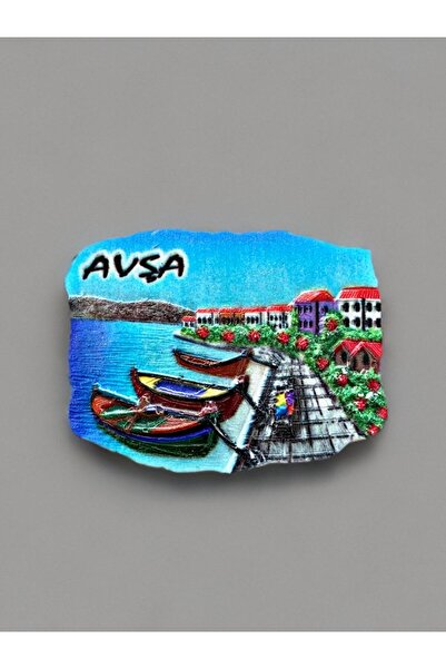 Mundy AVŞA Temalı Kabartma Polyester Magnet. 8cm x 6cm.