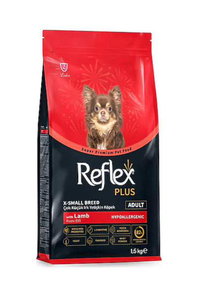 Reflex Plus Kuzu Etli ve Pirinçli 1.5 kg Çok Küçük Irk Yetişkin Köpek Maması