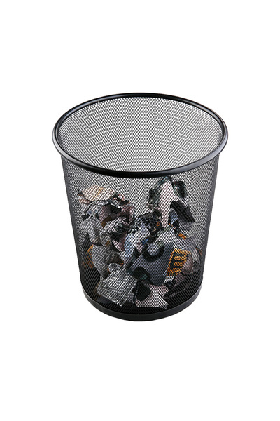 Generic Waste Basket | Trash Can Metal Wire Circular Mesh Bin | Lightweight and Stylish | Ideal Garbage Tras