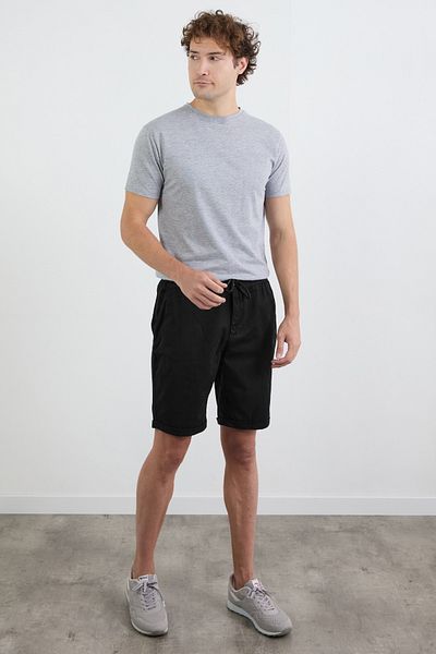 Fulla Moda Σορτς με διπλό πόδι με ελαστική μέση και δεμένη τσέπη