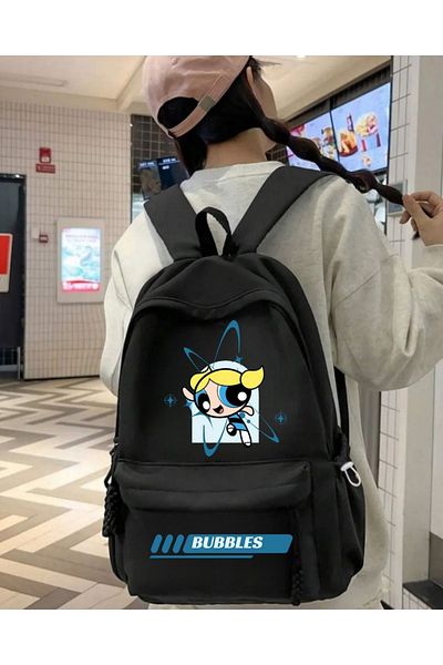 Touz Moda Powerpuff Girls Printed School, Dershane, Course Backpack