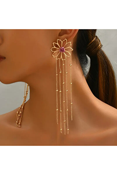 byozanyılmaz Handmade Long Design Earrings
