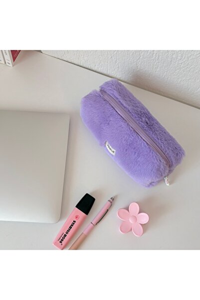 PİNKUE Pinkue Purple Plushy Soft μολυβοθήκη με χνουδωτό επιφάνεια
