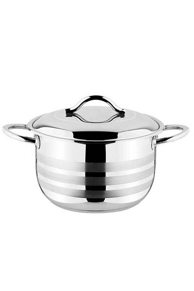 OMS 28Cm Stainless Steel Casserole - Made In Turkey