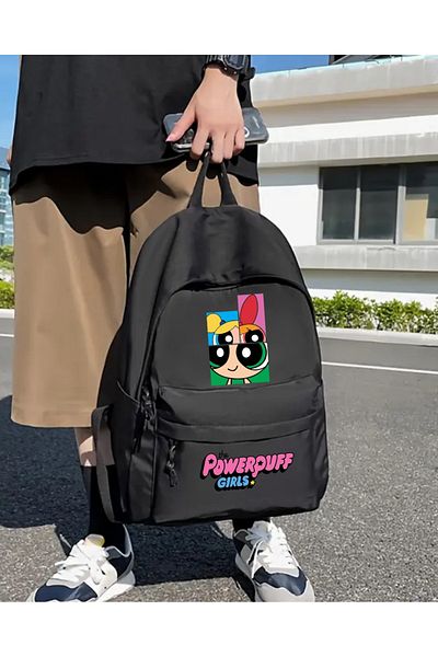 Touz Moda Powerpuff Girls Printed School, Dershane, Course Backpack
