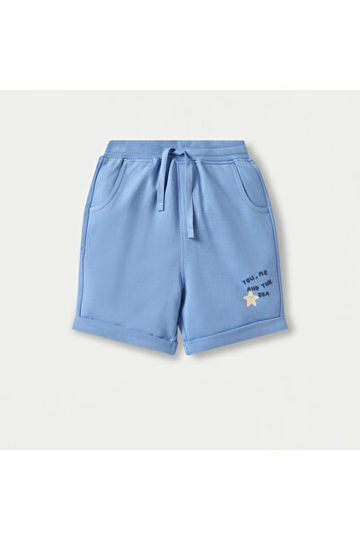 Juniors Sea Print Shorts with Drawstring Closure - Set of 2