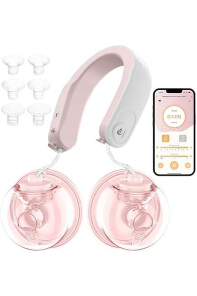 Generic Bellababy Wearable Breast Pump, Hands-Free Electric Double Breast Pump Hanging-Neck Heating Tech for