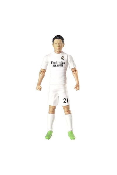 Banbo Toys Brahim Diaz figurine, Real Madrid, 20 cm, articulated with ball included, number 21