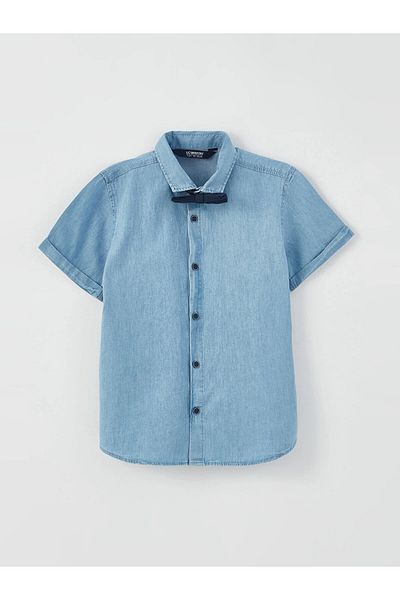 LC Waikiki Lcw Kids Blue Basic Short Sleeve Boy 3 Piece Set