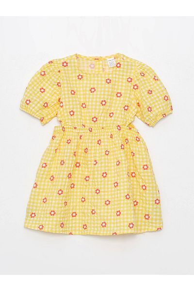 LC Waikiki Lcw Baby Sari Square Neck Baby Girl Dress