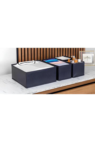 Tex Republic 4-Piece Closet and Drawer Organizer Clothes, Socks, Underwear Storage Box Set