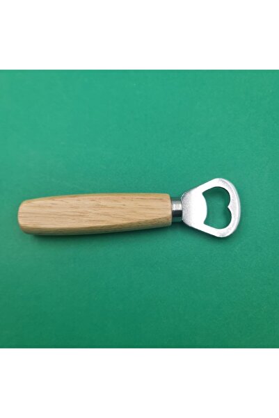 dalimag Bottle Opener Made of Metal and Wood, 15 cm, Cream,