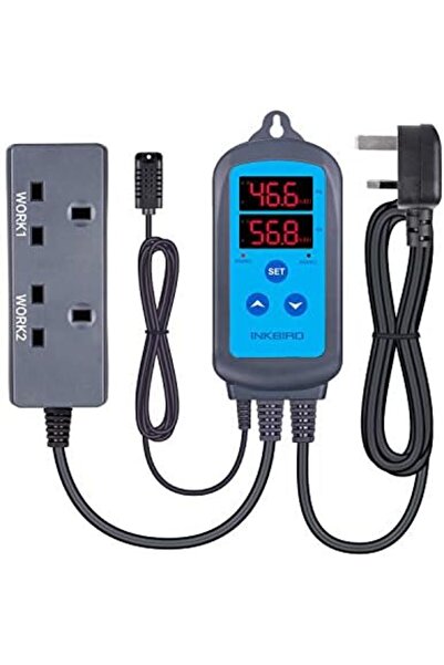 Inkbird IHC-200 Dual Relays Digital Humidity Controller RH Humidistat for Hygrostat Humidifier Dehum